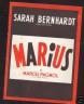 JOLI PROGRAMME DU THEATRE SARAH BERNHARDT 1953 MARIUS