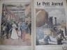 LE PETIT JOURNAL 1894 N 184 LES POMPIERS, UN BALLON SUR UN TOIT