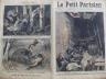 LE PETIT PARISIEN 1908 N 988 LES TRAVAUX DU METROPOLITAIN