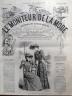 LE MONITEUR DE LA MODE 1891 N 16 TOILETTES DE COURSES. DESSIN DE G. GONIN