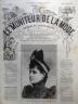 LE MONITEUR DE LA MODE 1891 N 2 CHAPEAU DE VISITES. DESSIN DE H. JANET