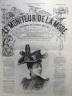 LE MONITEUR DE LA MODE 1891 N 7 CHAPEAU DE JEUNE FILLE. DESSIN DE J. ROCAULT