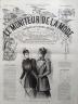 LE MONITEUR DE LA MODE 1891 N 38 MANTEAUX D'AUTOMNE. DESSIN DE L. MESNIL
